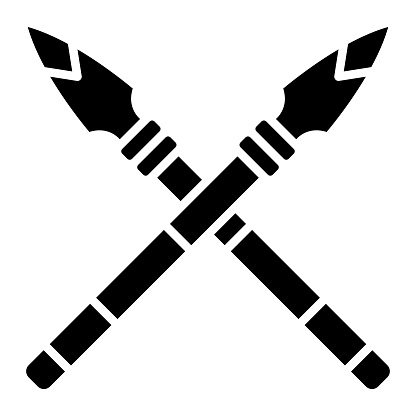 Spear icon vector image. Can be used for History.
