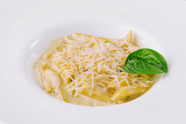 istock Penne Pasta with Parmesan in White Plate 1994486689