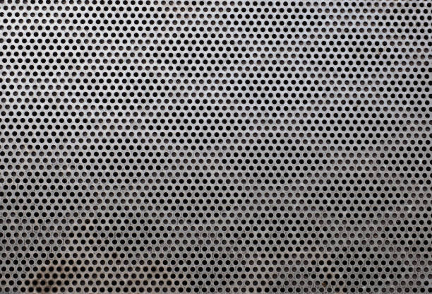grey steel mesh metal texture useful as a background