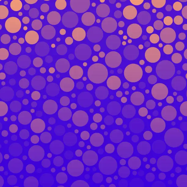 Vector illustration of Abstract geometric background with Purple gradient circles