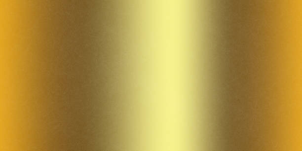 istock Refraction on gold metal wall grunge texture, abstract background 1994651931
