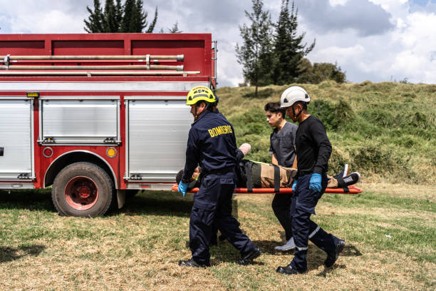 istock Paramedics carrying accident victim on a stretcher 1994699352