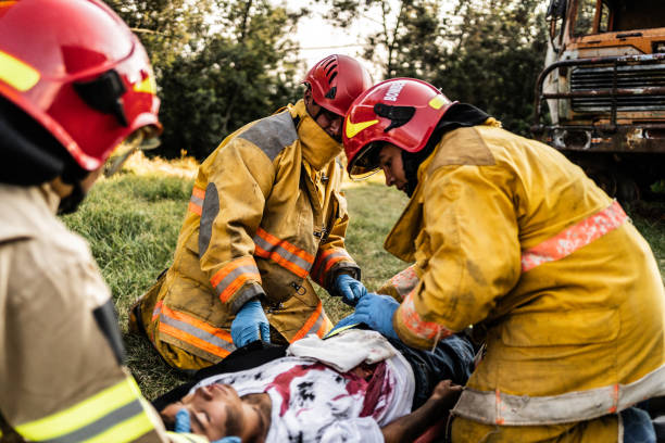istock Paramedics helping an accident victim 1994700414