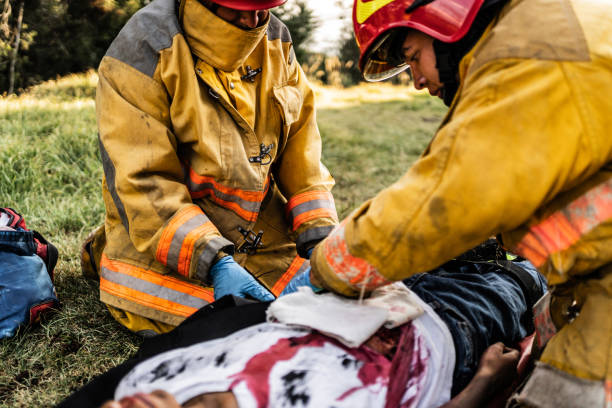 istock Paramedics helping an accident victim 1994700419
