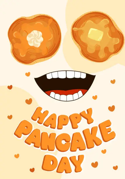 Vector illustration of Vector banner for Pancake Day.