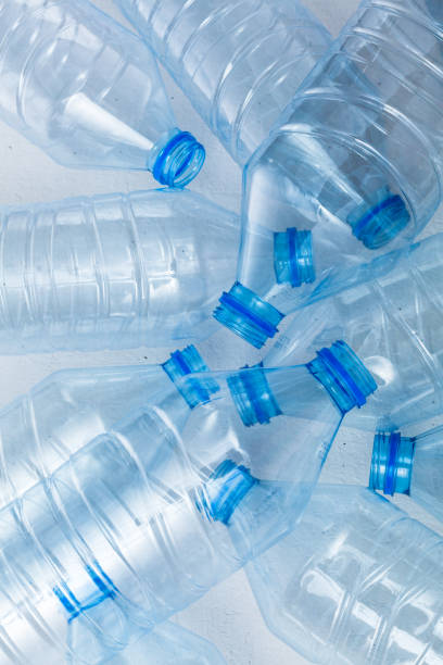 istock Plastic bottles on a white background as a symbol of ecological 1994794858