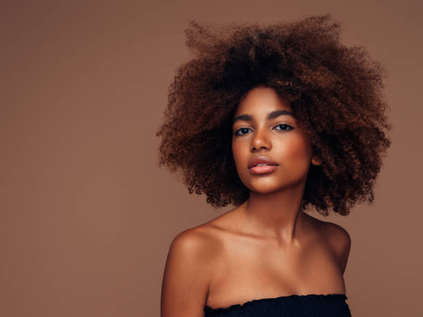istock Beautiful afro girl with perfect make-up 1994812627
