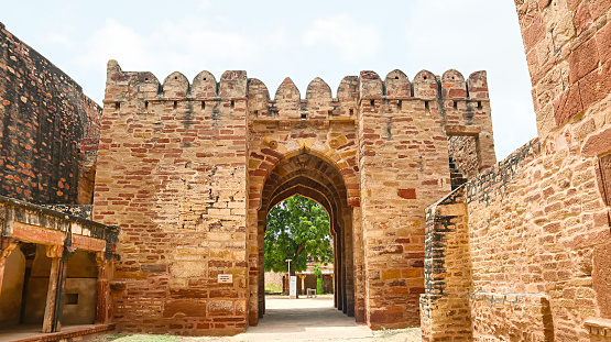 INDIA, RAJASTHAN, NAGAUR, August 2023, Kacheri Pol, Second Entrance of Fort, Nagaur Fort or Ahhichatragarh Fort.
