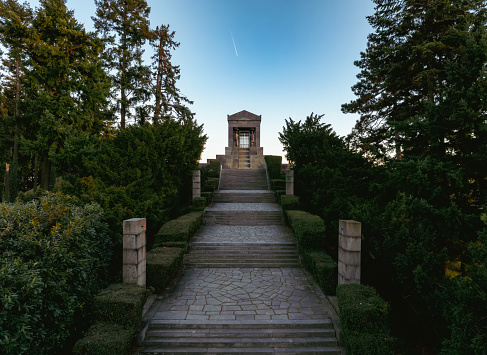 Mausoleum to an unknown hero located on the Avala Mountain near Belgrade, tourist location.