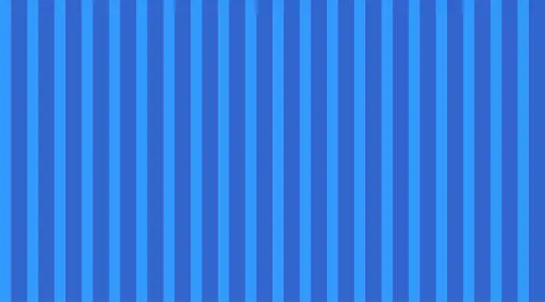 Vector illustration of Striped pattern Light Blue. Vertical parallel stripes. Shades of Blue.
