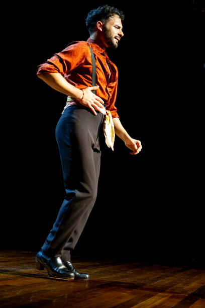 istock Flamenco Dancer's Passionate Solo Performance on Stage, copy space. 1994905872