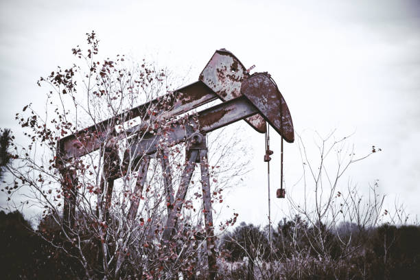 istock An old pumpjack, sometimes called a grasshopper oil pump somewhere in Texas 1994929037