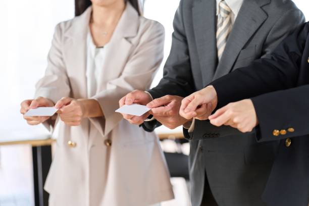 istock Business people conducting etiquette training 1994989527