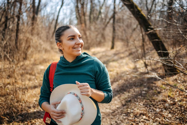 istock Single person having quality time enjoying in nature at spring 1995002776