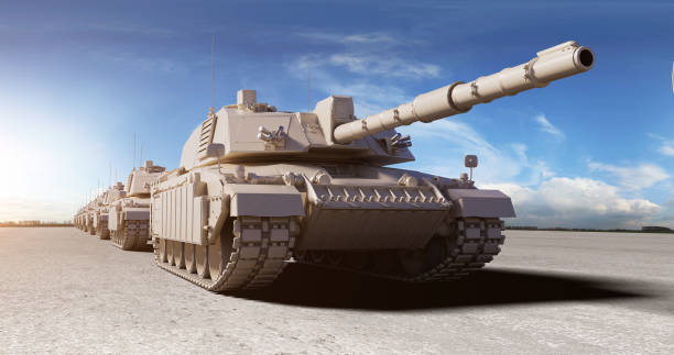 istock Dominating the Battlefield with Tanks. Tanks Slowly Moving Forward. 1995007525