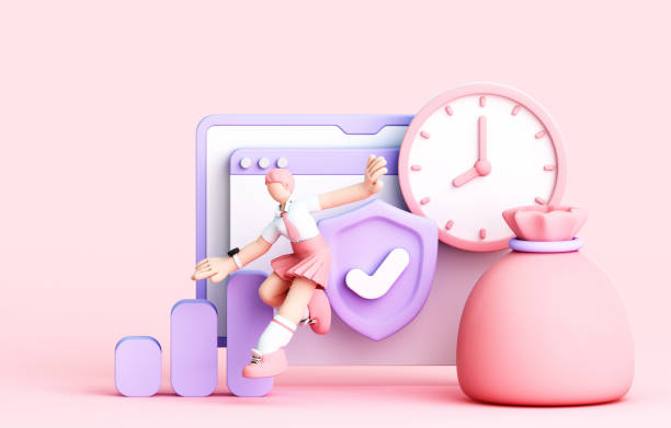 istock 3D rendering of cartoon business elements 1995114639
