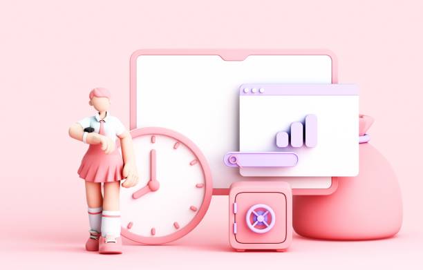 istock 3D rendering of cartoon business elements 1995114640