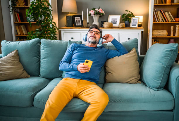 istock Mature man relaxing at home 1995149668