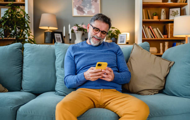 istock Mature man relaxing at home 1995150762