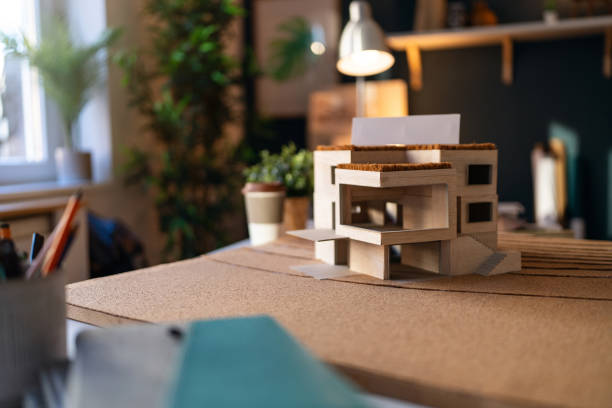 istock Architectural model of a modern house 1995150803