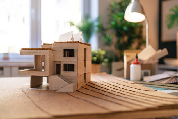 istock Architectural model of a modern house 1995151315