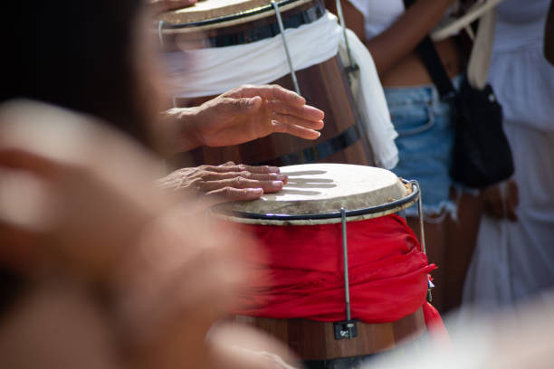 istock Hands of percussionists play atabaques for iemanja. 1995226533