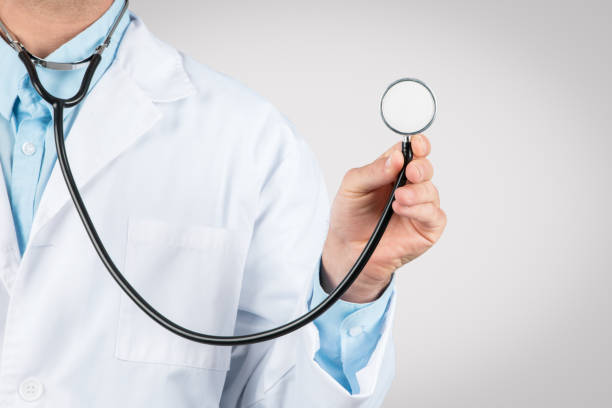 istock Close-up of doctor's hand holding a stethoscope 1995240953