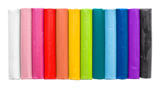 istock Colorful plasticine sticks isolated on white background. 1995258182