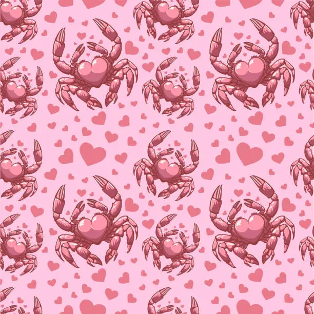 Vector illustration of Vector seamless pattern on Valentine Day theme.