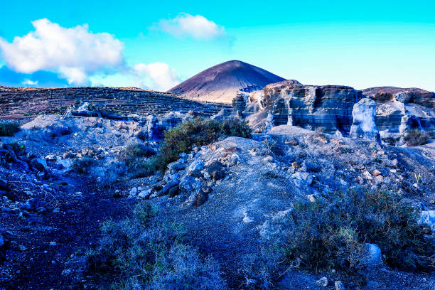 Spanish View Landscape in Tropical Volcanic Canary Islands Spain