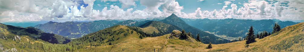 Panorama of Schuttleberg, Kleinarl, Austria