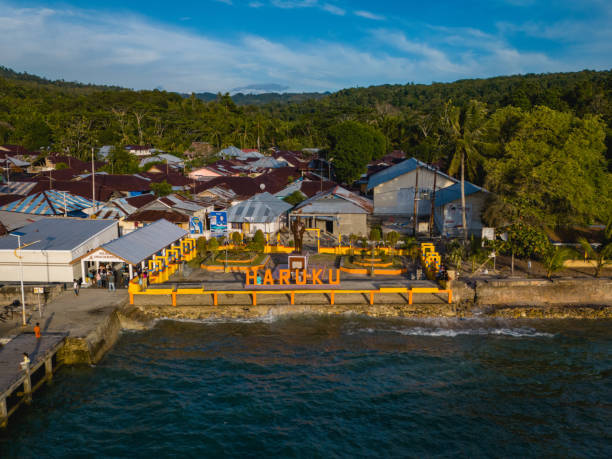Haruku Village in Central Maluku, Indonesia
