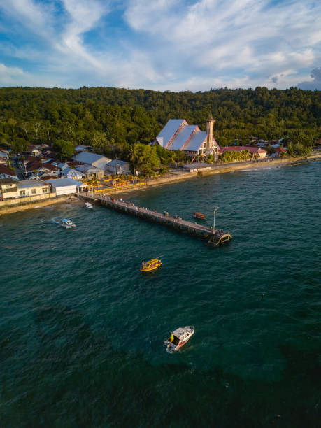 Haruku Village in Central Maluku, Indonesia