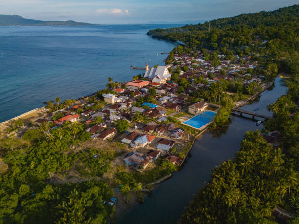 Haruku Village in Central Maluku, Indonesia