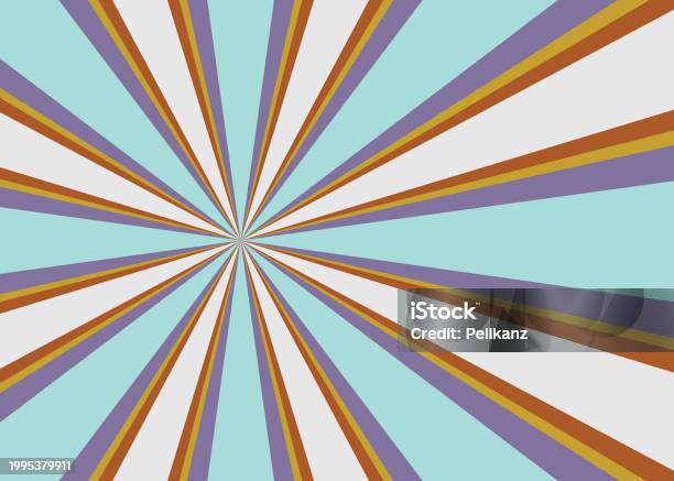 Striped Rays Pattern Horizontal Rectangle Abstract Vintage And Retro Color Sunburst Stripe ...