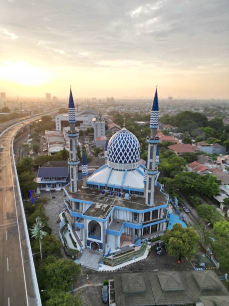 istock Al-azhar Center Mosque panorama view Largest Mosque in Bekasi 1995428473