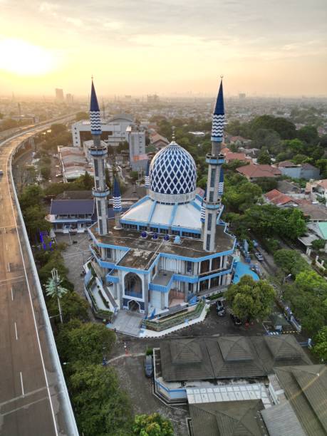 istock Al-azhar Center Mosque panorama view Largest Mosque in Bekasi 1995428992