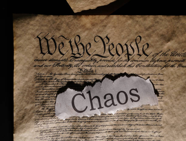 istock US Constitution with Chaos news headline 1995445889