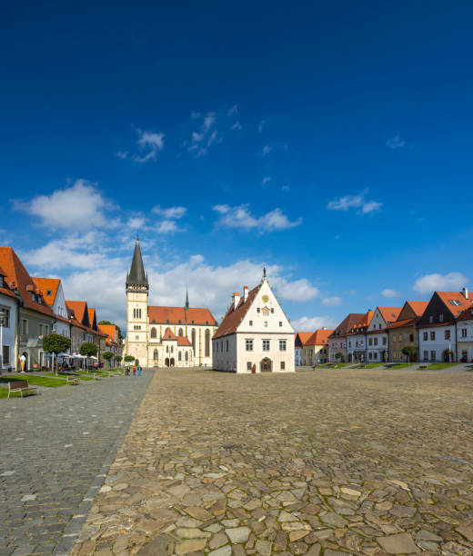 istock Medieval historical square Bardejov, UNESCO site, Slovakia 1995460656