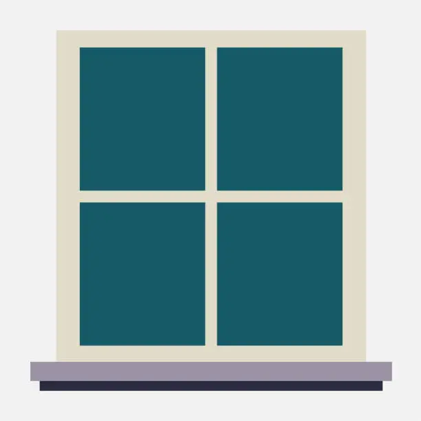Vector illustration of Vector window flat window window vector window flat style