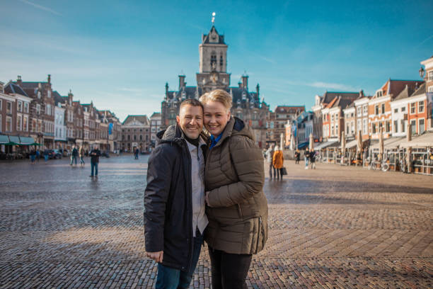istock Middle aged couple on staycation in Delft 1995542617