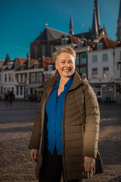 istock Middle aged woman on staycation in Delft 1995543672
