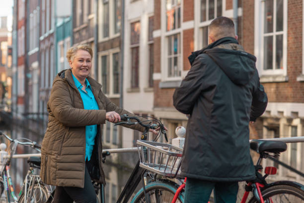 istock Middle aged couple on staycation in Delft 1995546852