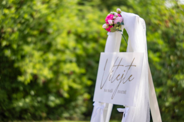 istock welcome to our wedding in Czech language 1995566827
