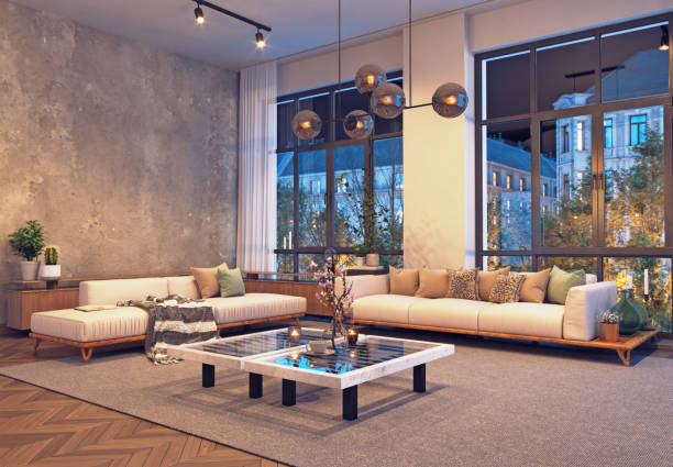 istock Modern living room interior design. 1995666001
