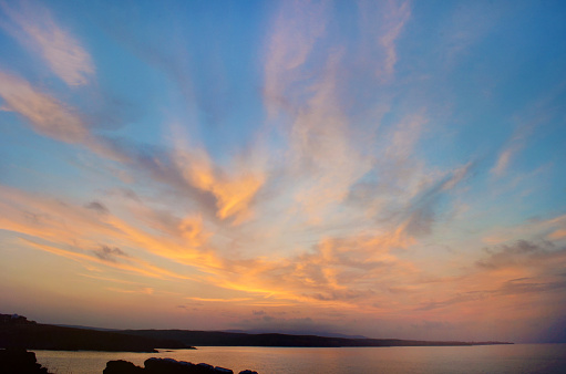 Beautiful seascape. Composition of nature.