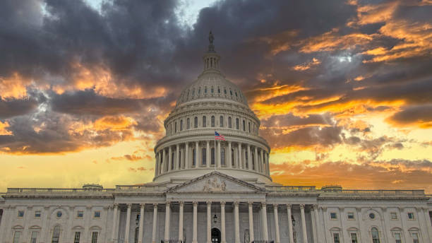 istock Sunset Sky over US Capitol Building 1995750238