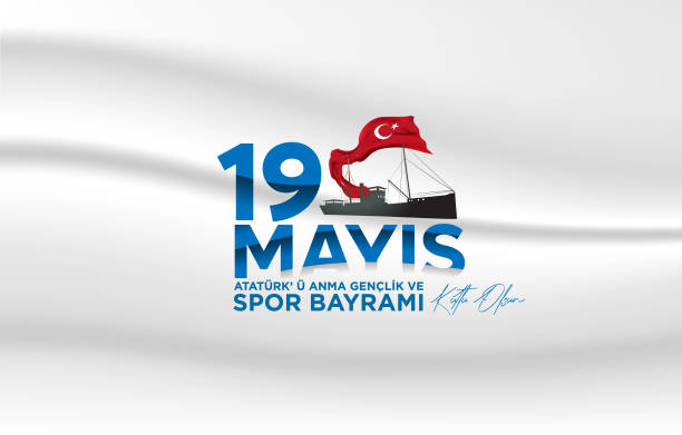 ilustrações, clipart, desenhos animados e ícones de 19 maio ataturk - mustafa kemal ataturk