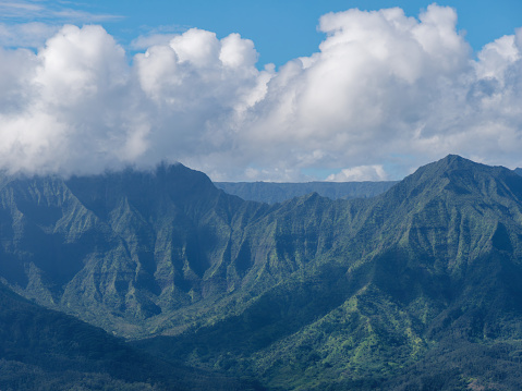An Aerial view of the Island of Kauai, Hawaii, USA