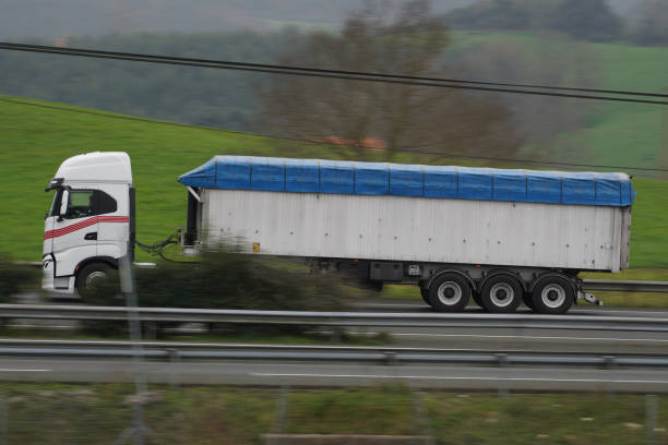 istock Road construction aggregate transport truck 1995867145